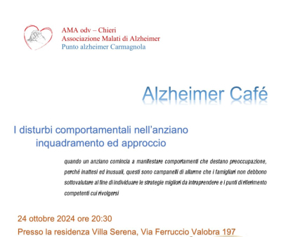 Alzheimer Caffè - 24 ottobre 2024